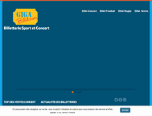 Tablet Screenshot of giga-billet.com